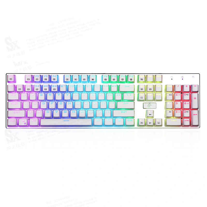104 gombos RGB mechanikus játékbillentyűzet USB vezetékes