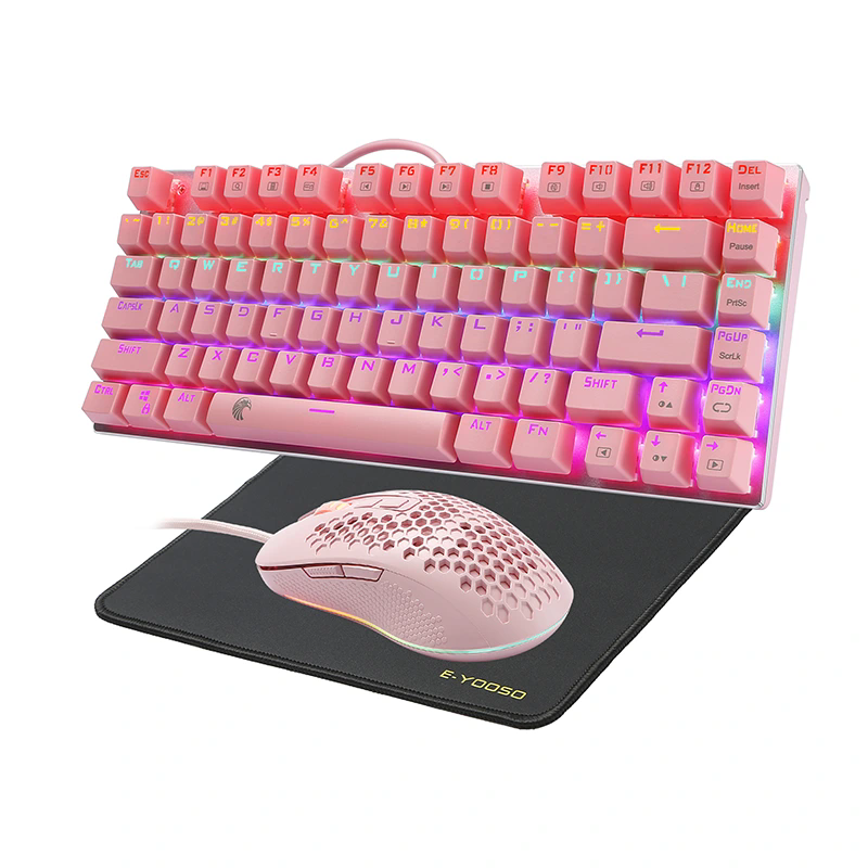 A Huo Ji vezeték nélküli játék mechanikus billentyűzete: Az Ultimate 81 -y-Key Gaming Companion