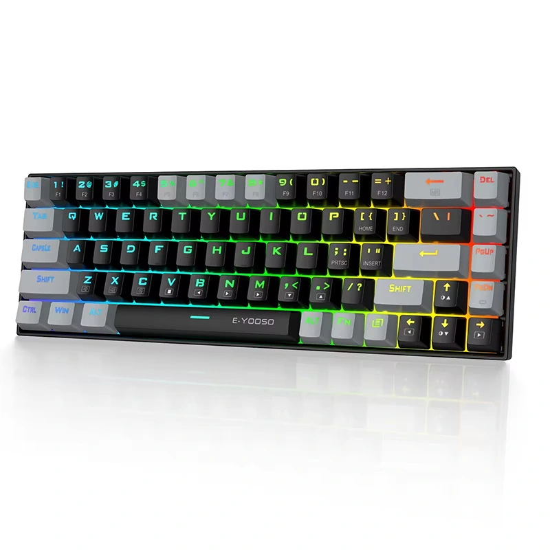 68 gombos RGB vezetékes mechanikus játékbillentyűzet