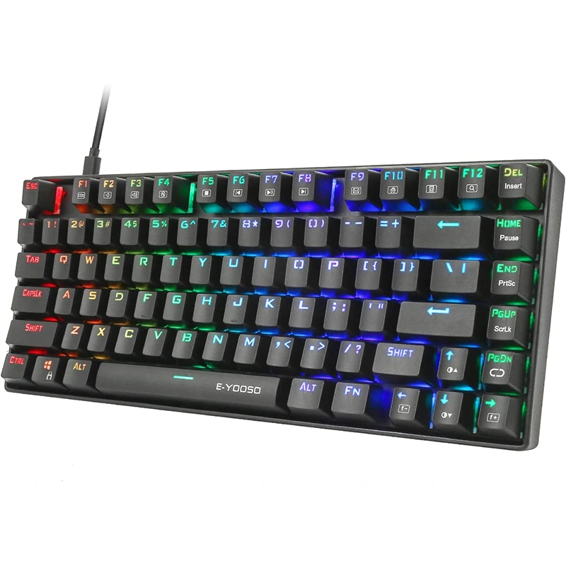 81 gombos RGB mechanikus játékbillentyűzet Vízálló