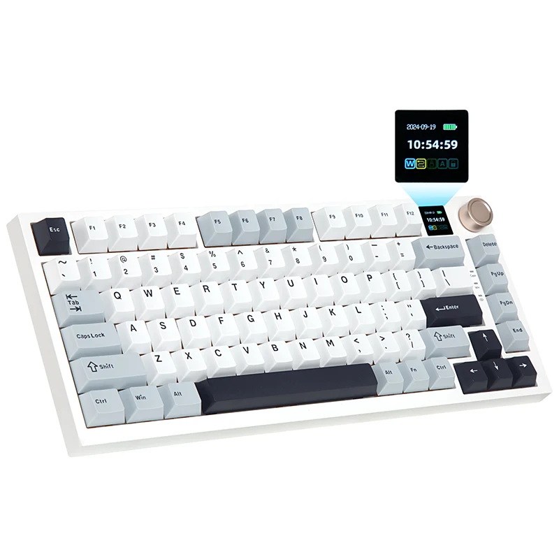 82 Keys krémes tömítésre szerelt vezeték nélküli billentyűzet