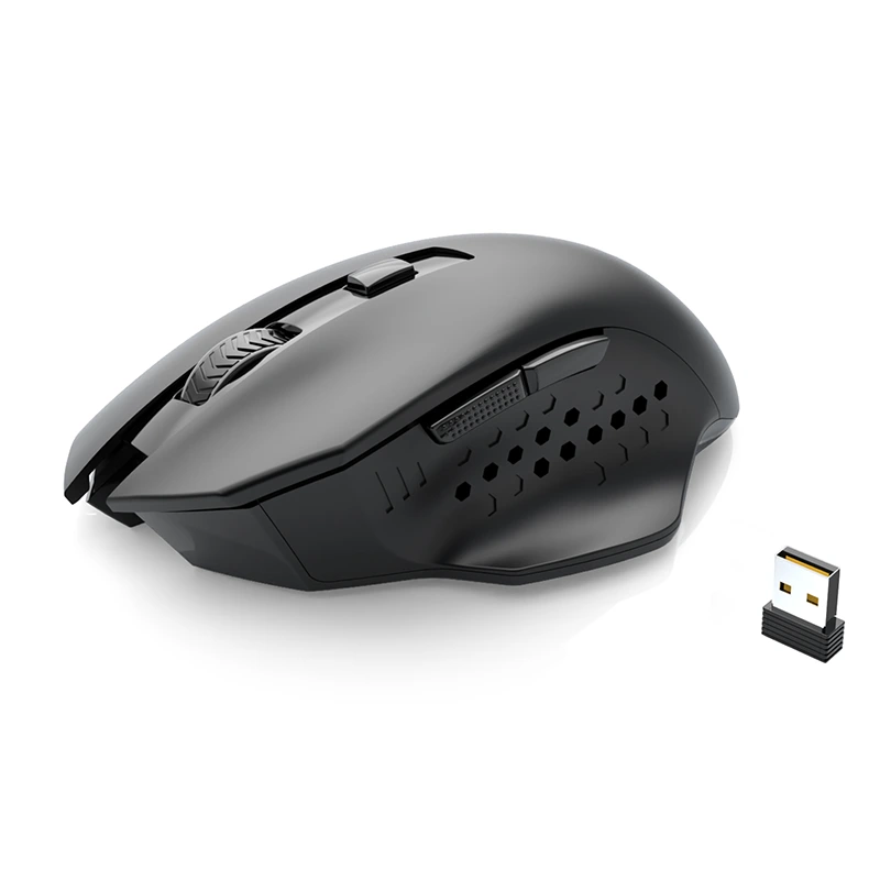 Ergonomikusan 2,4G vezeték nélküli játék számítógépes egér